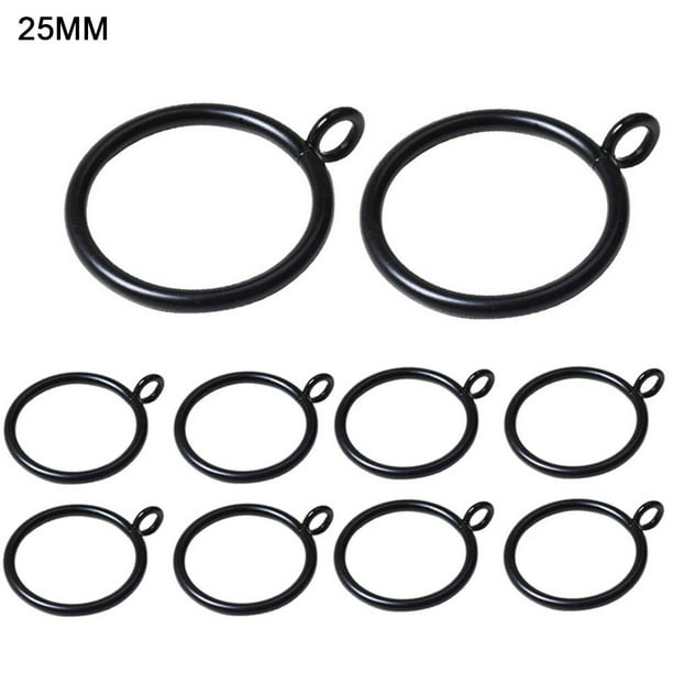 10pcs black metal curtain rings hanging rings for curtains and rods 5 sizesLR